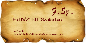 Felföldi Szabolcs névjegykártya